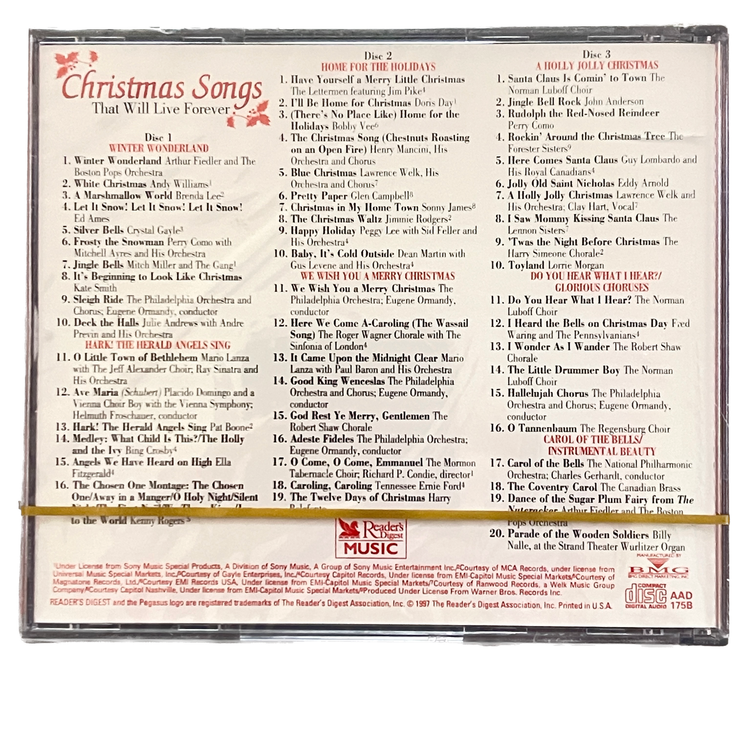 Reader's Digest - Christmas Songs That Will Live Forever CD (New & Sealed)