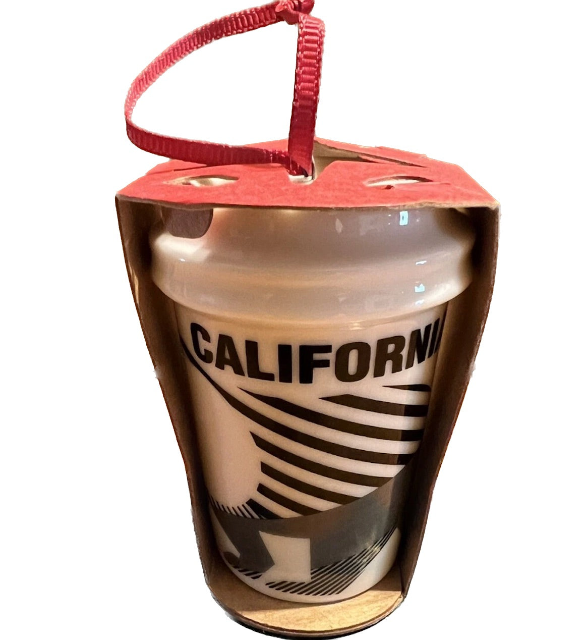 201Starbucks California State Ceramic Bear Ornament