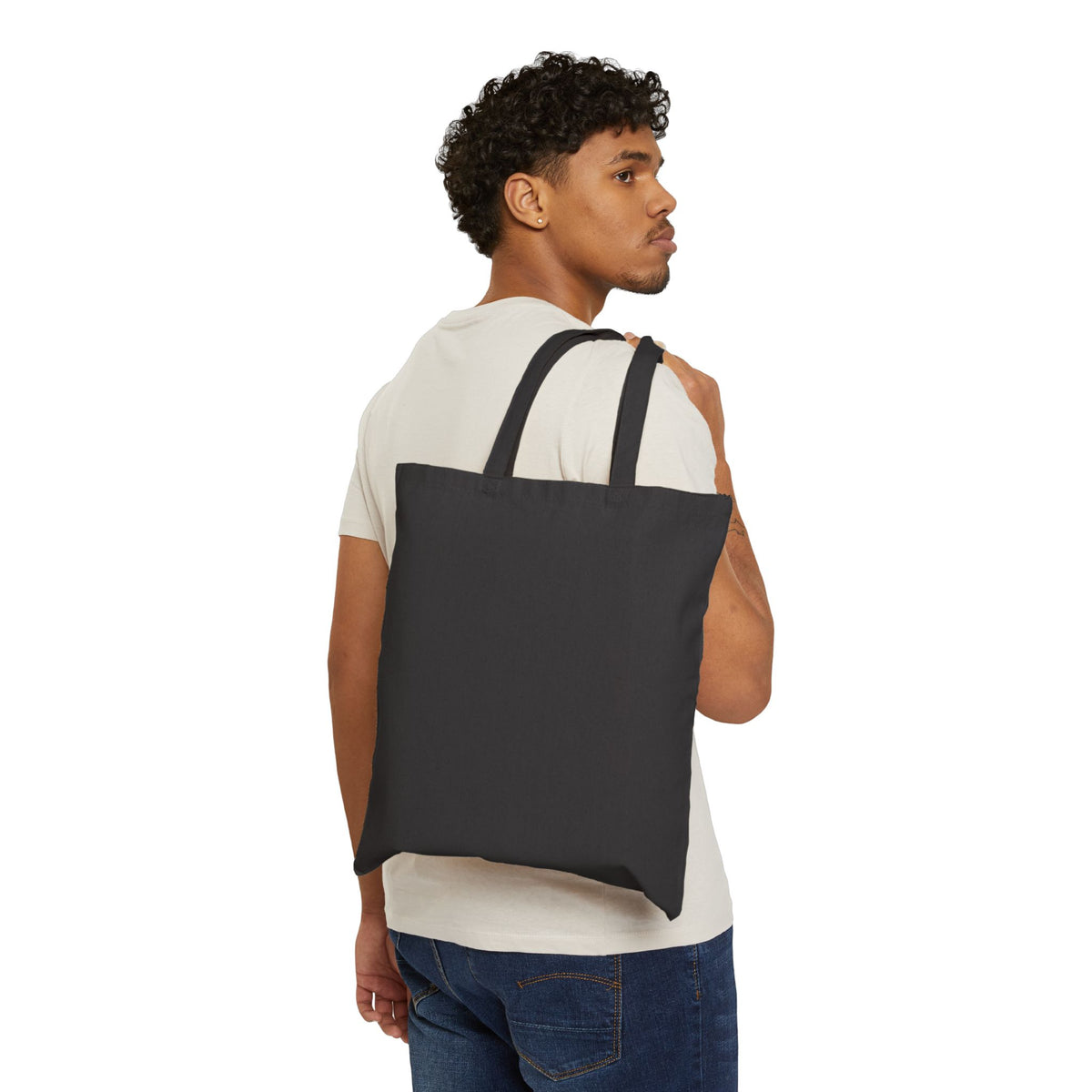 Blessed Is the Nation | Patriotic Cross Flag Tote | Choose Color