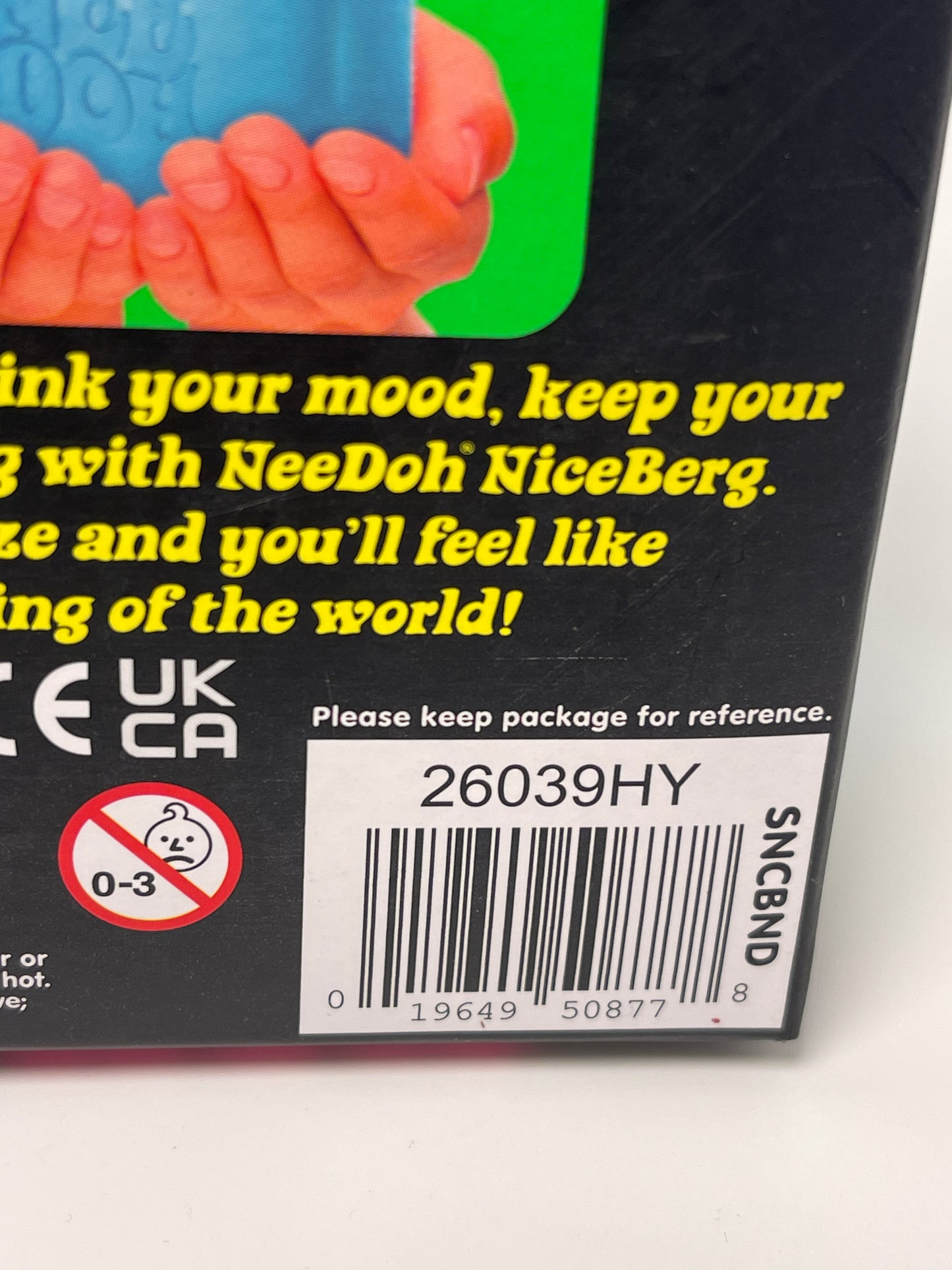 Needoh Nice Berg Blue Squishy Fidget Toy