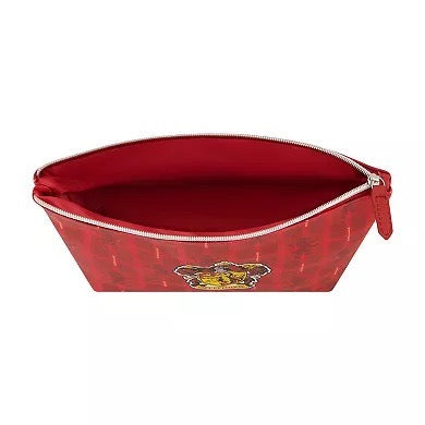 Harry Potter Gryffindor House Crest Red Makeup Bag Toiletry Travel Pouch