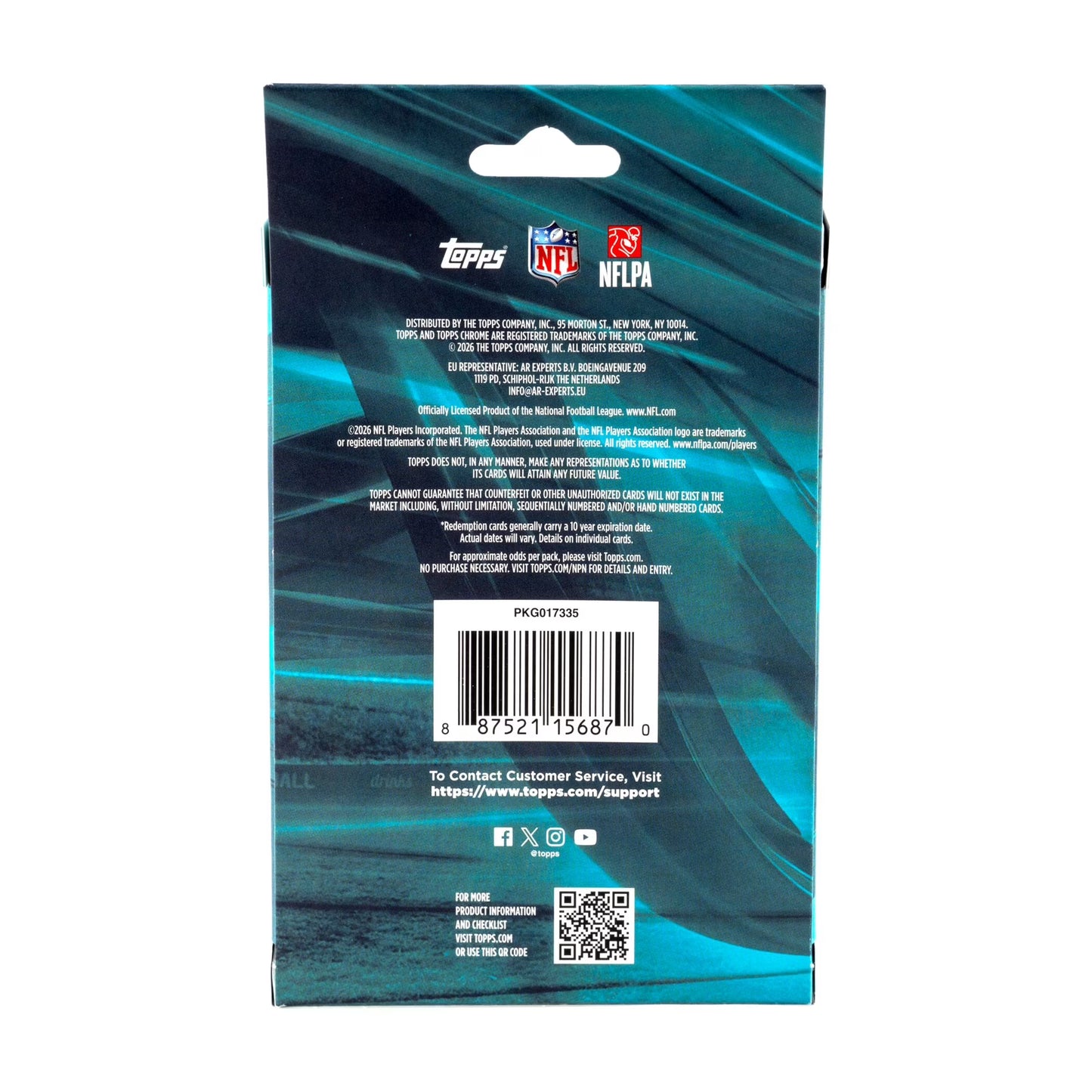 2025 Topps Chrome NFL Football Hanger Box