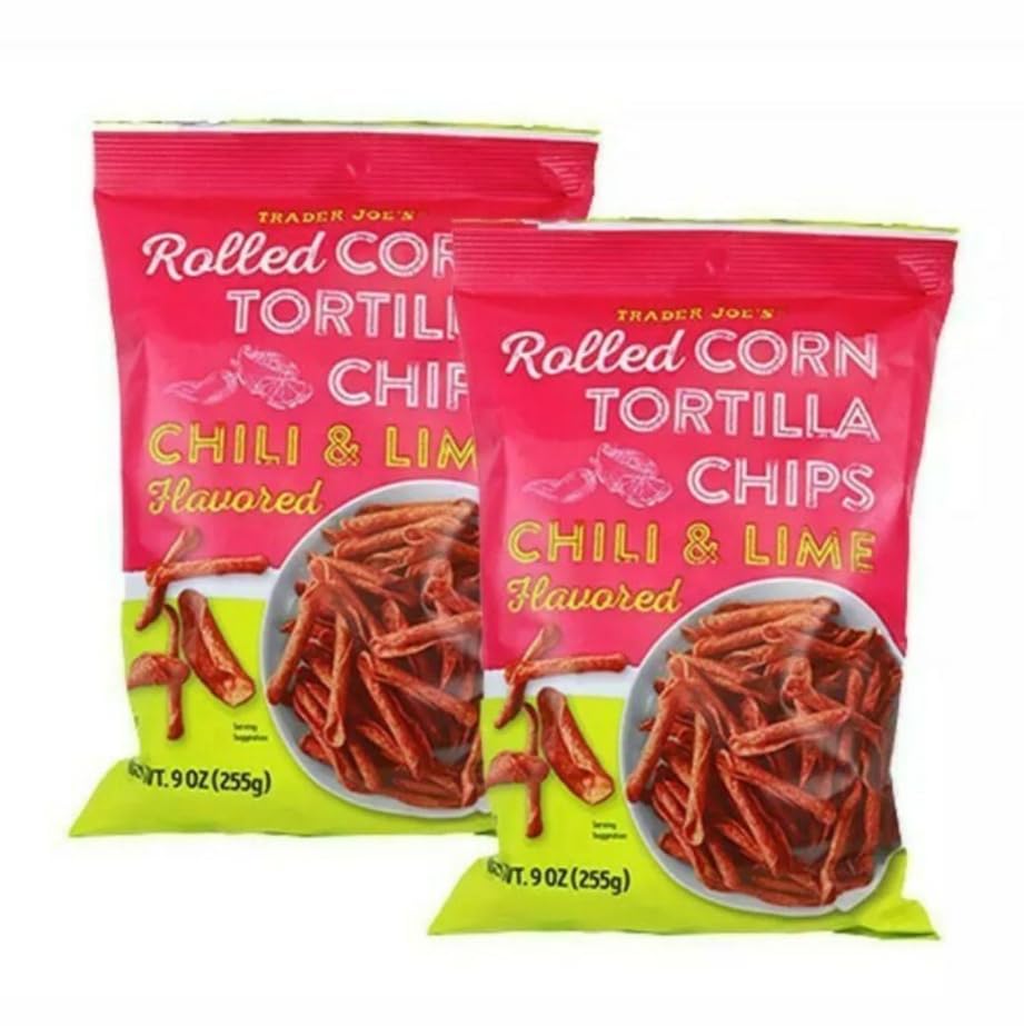 Trader Joe's | Chili & Lime Rolled Tortilla Chips | 2-Pack (18 oz)