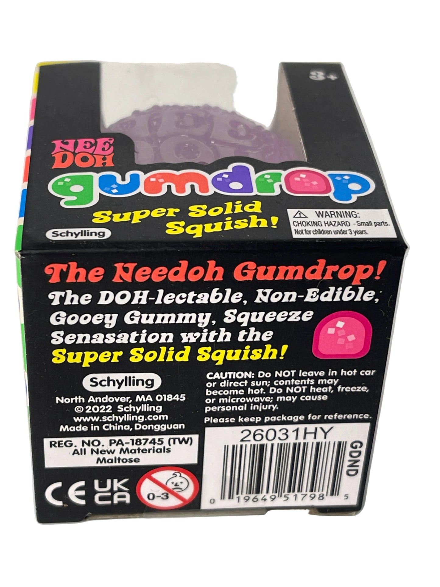 Needoh Gumdrop | Squishy Fidget Toy (Purple)