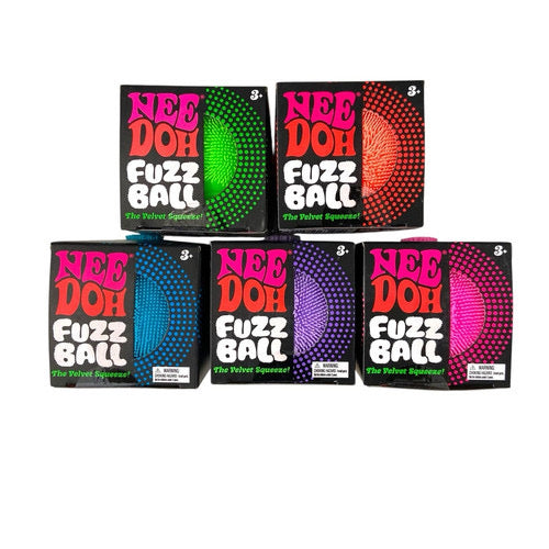 NeeDoh Fuzz Ball Velvet Stress Ball | Multiple Colors Available
