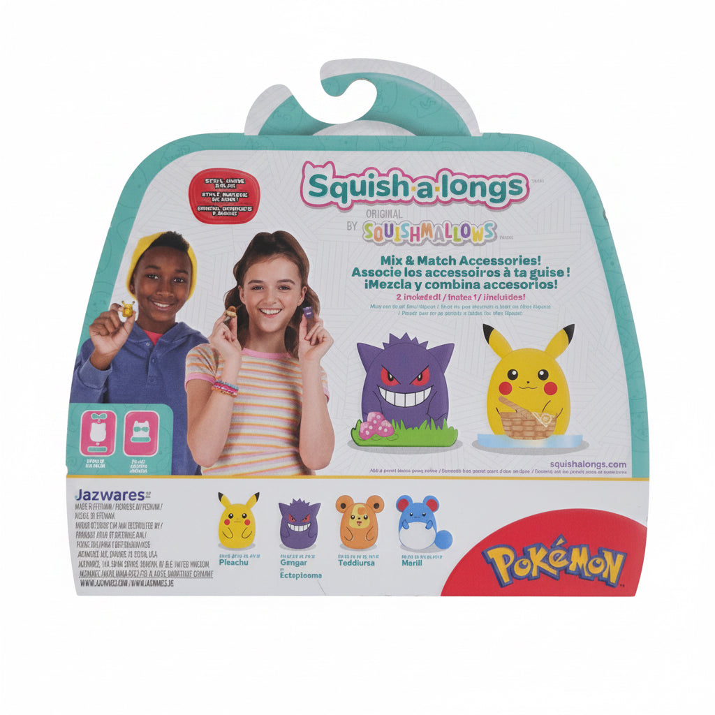 Pokémon Squish-a-longs Series 1 Mini Squish | Complete Set of 2