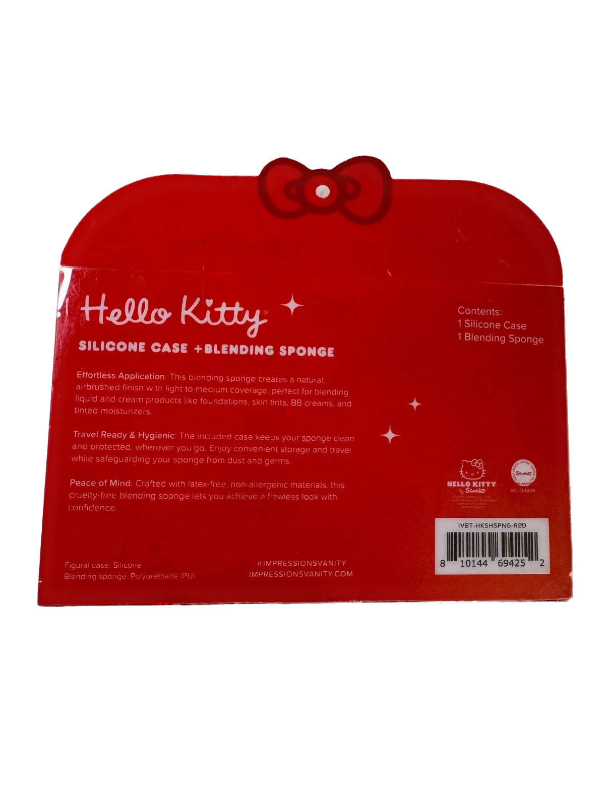 Impressions For Hello Kitty Silicone Makeup Case + Beauty Blender