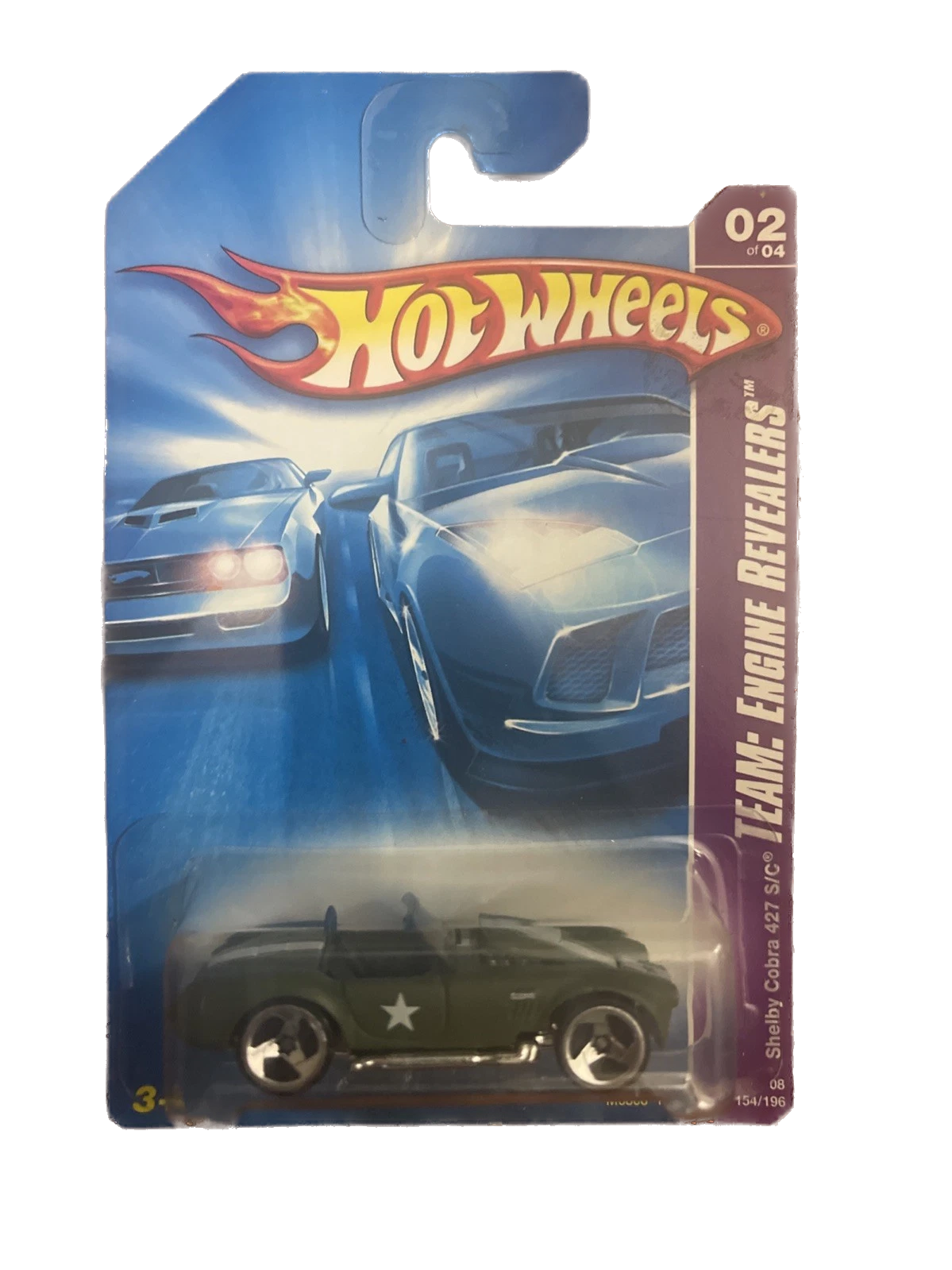 Hot Wheels - AC Shelby Cobra 427 - Military - Green In Package