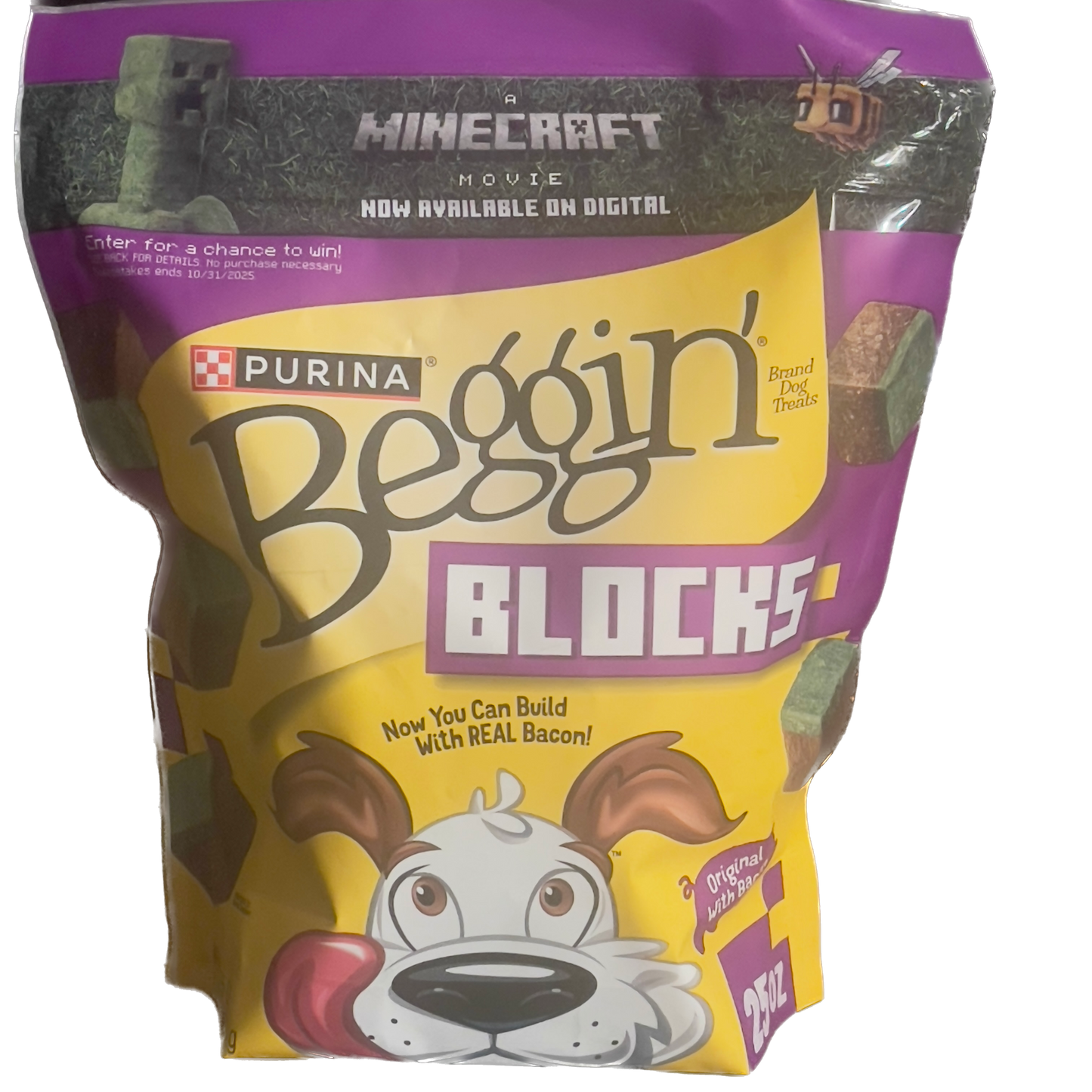Purina Beggin’ Blocks - Dog Treats With Real Bacon, 25 oz.