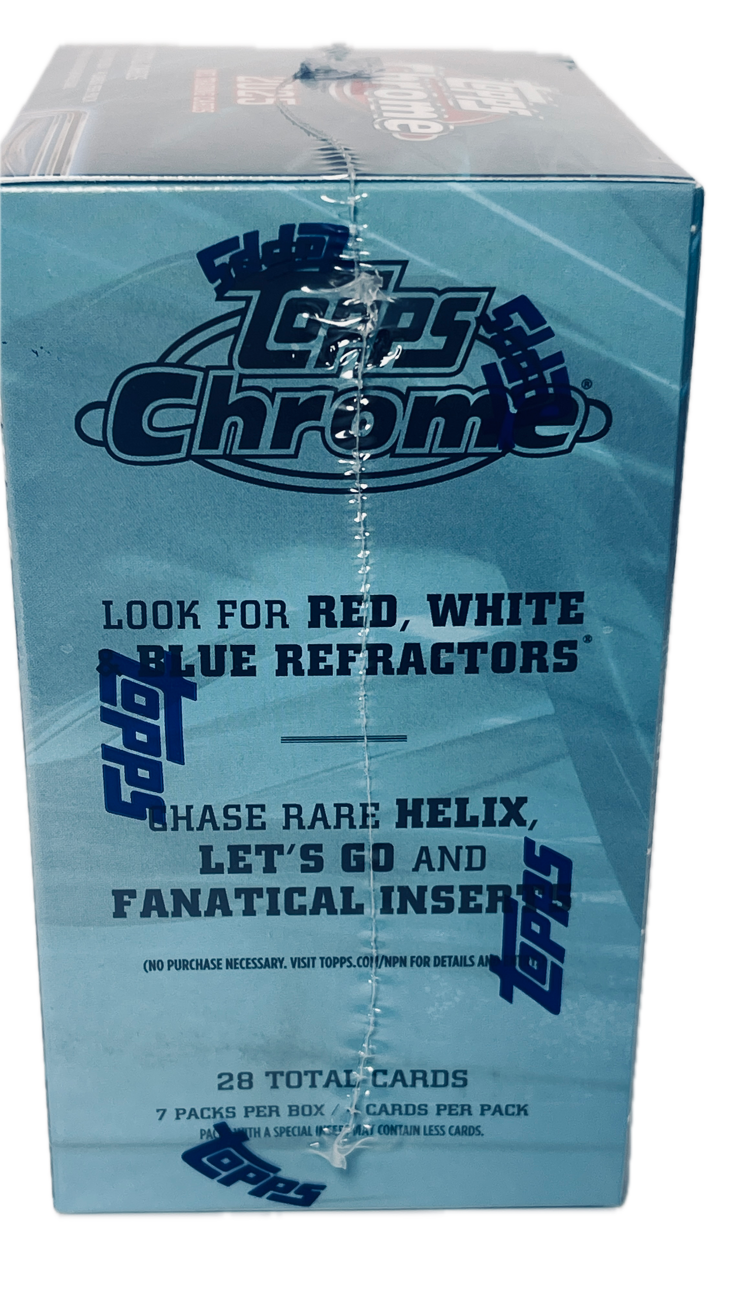 Topps Chrome 2025 NFL Trading Cards Value Box | Look for RWB Refractors