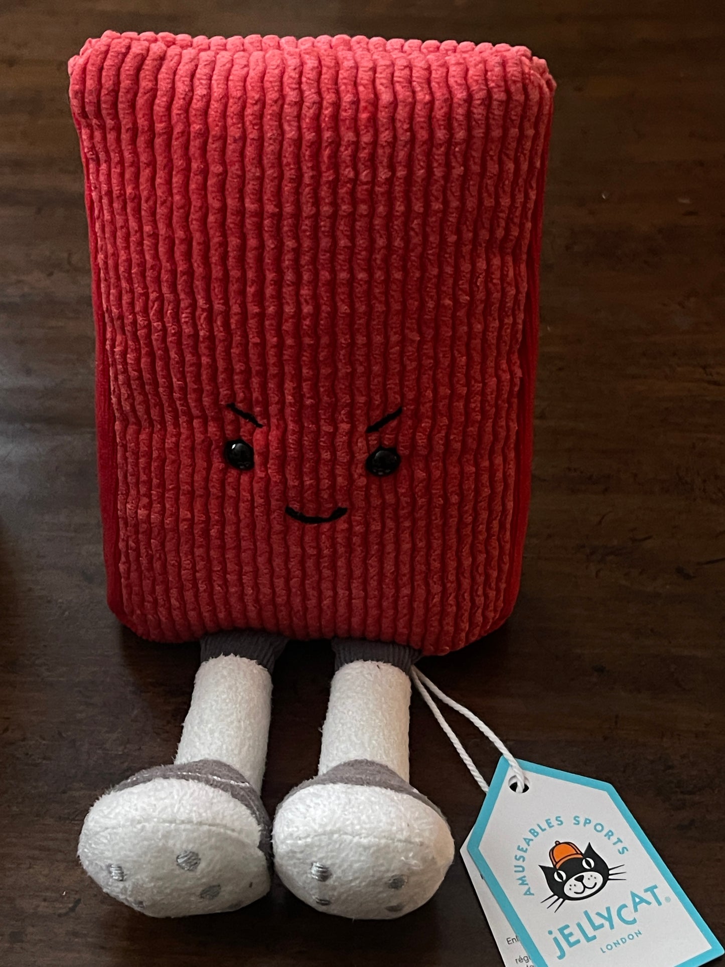 Jellycat Amuseables USA Soccer Red Card Plush