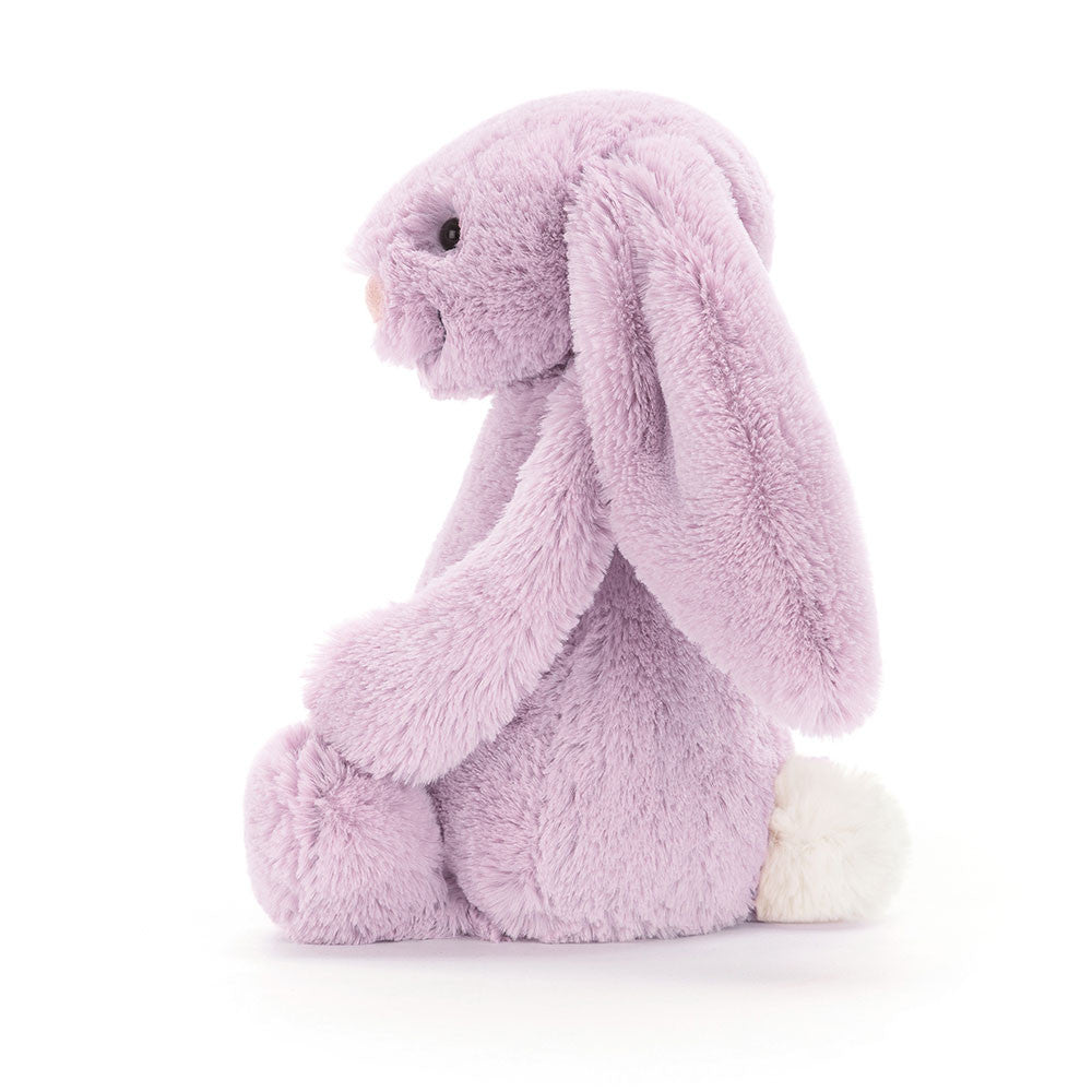 Jellycat BASHFUL lilac BUNNY - Medium with Dust Cover