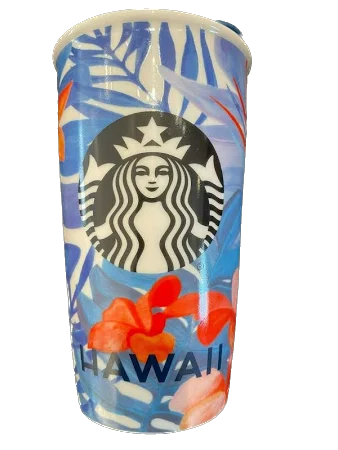 Starbucks 2015 Hawaii Hibiscus Flower Dot Collection Tumbler