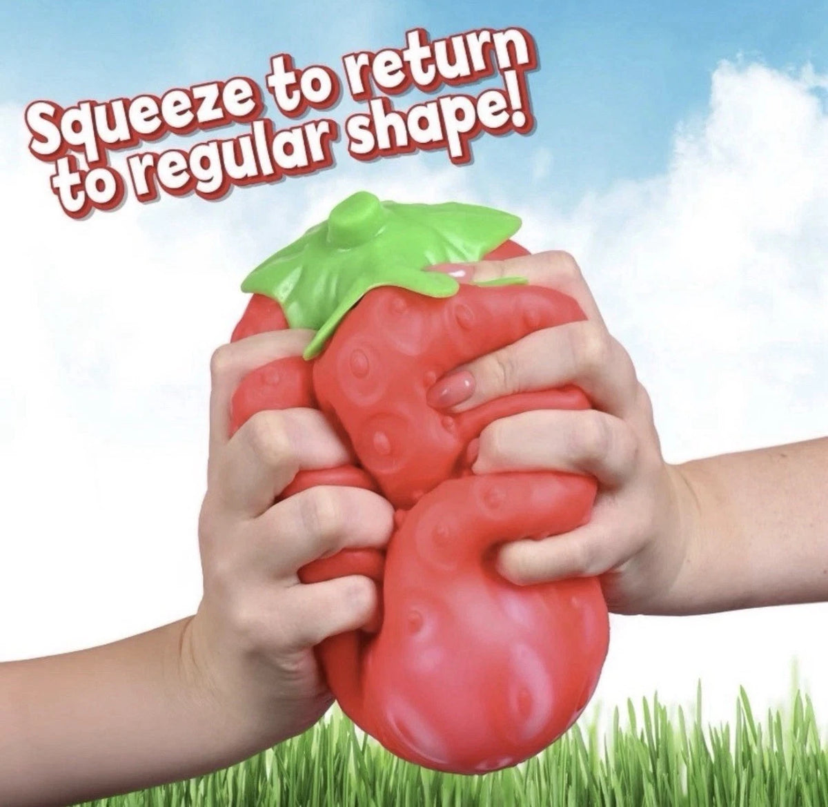 Sunny Days | Squeeeeze Strawberry | Jumbo Squishy Stress Toy
