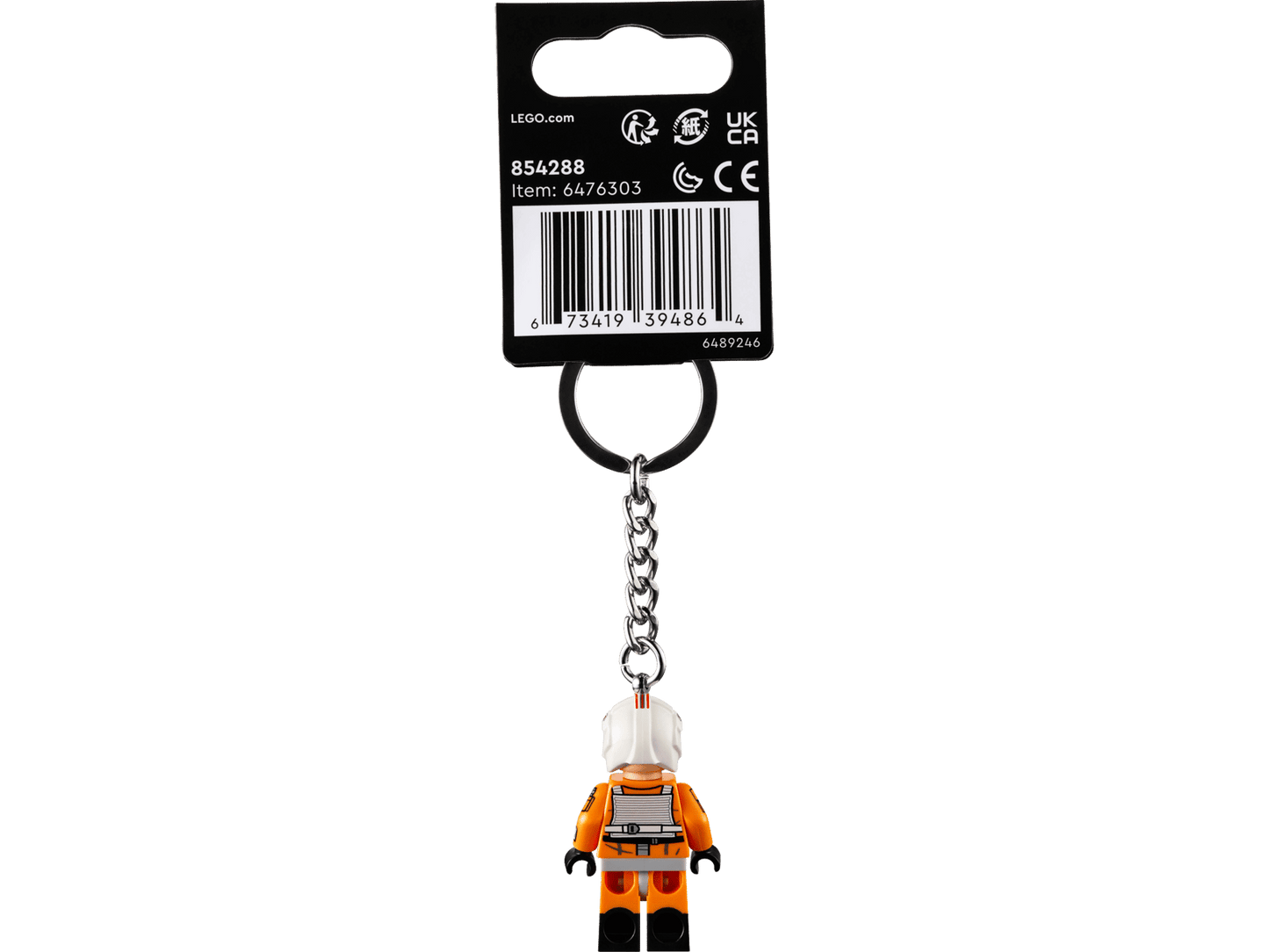 LEGO Star Wars | Luke Skywalker Pilot Keychain #854288 | Minifigure Style