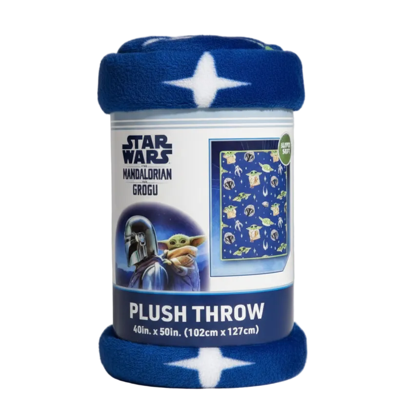 Star Wars | Mandalorian & Grogu Throw Blanket | 40x50 Fleece
