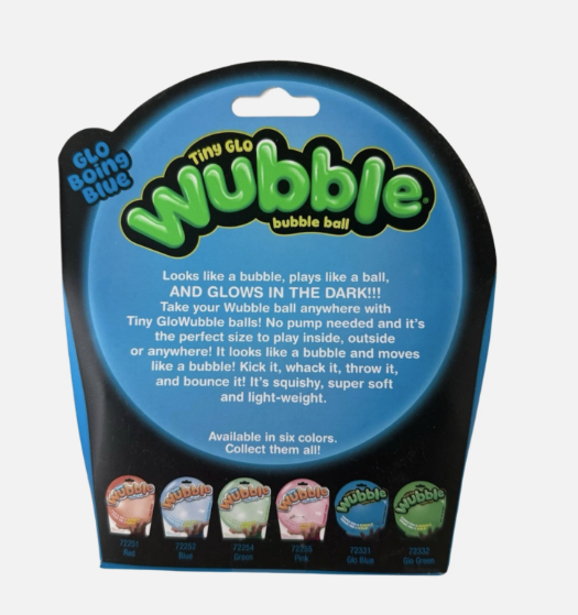 Tiny Glo Wubble Bubble Ball – Glo Boing Blue