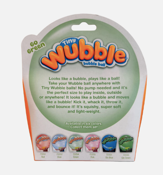 Tiny Wubble Bubble Ball – Go Green