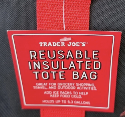 Trader Joe's | New Insulated Tote | Red & Black
