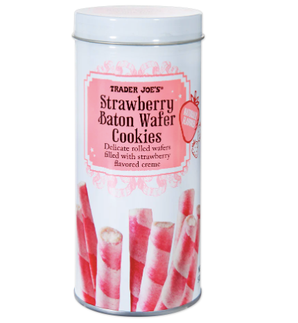 Trader Joe's Strawberry Baton Wafer Cookies | 2 Pack