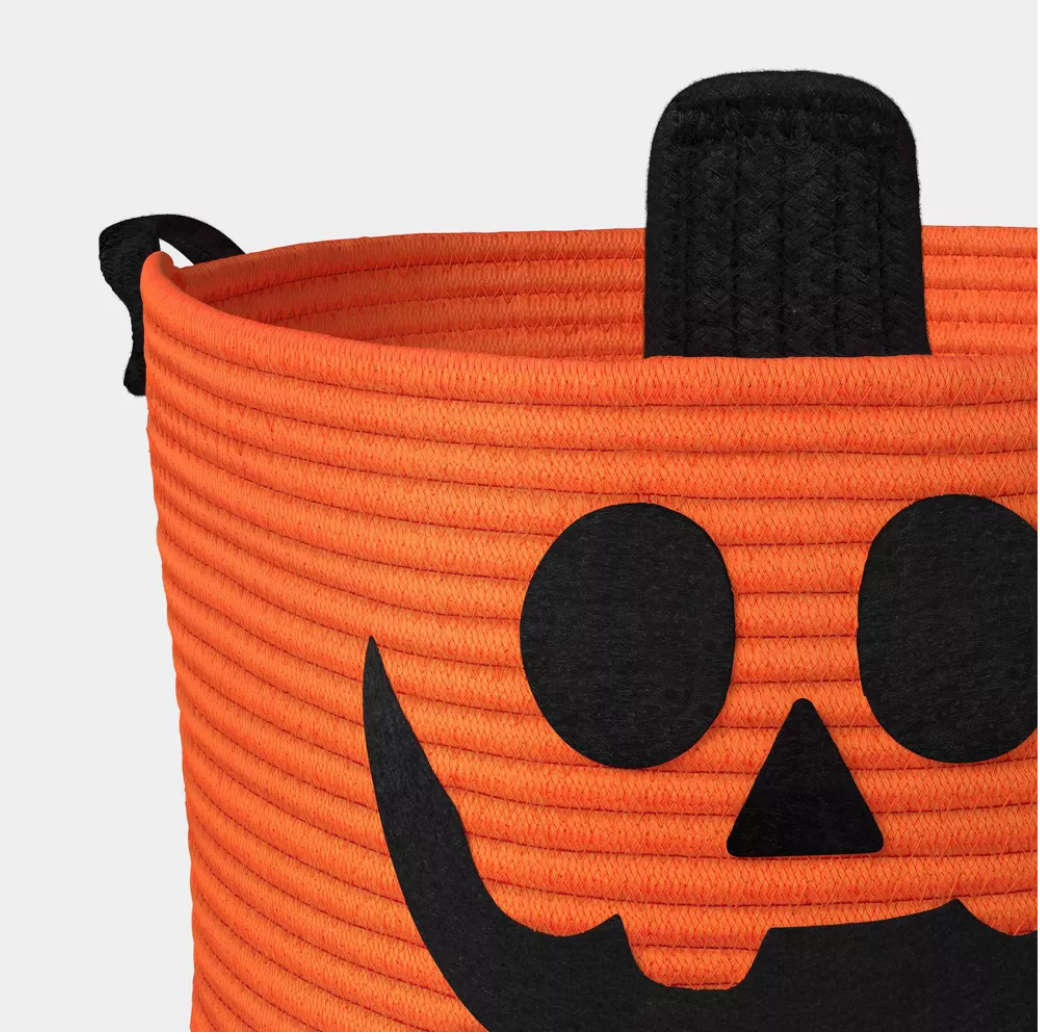 Target Exclusive | Halloween Pumpkin Woven Basket