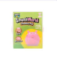 Crazy Fun Smushworld Chubby Pig Squishy Toy