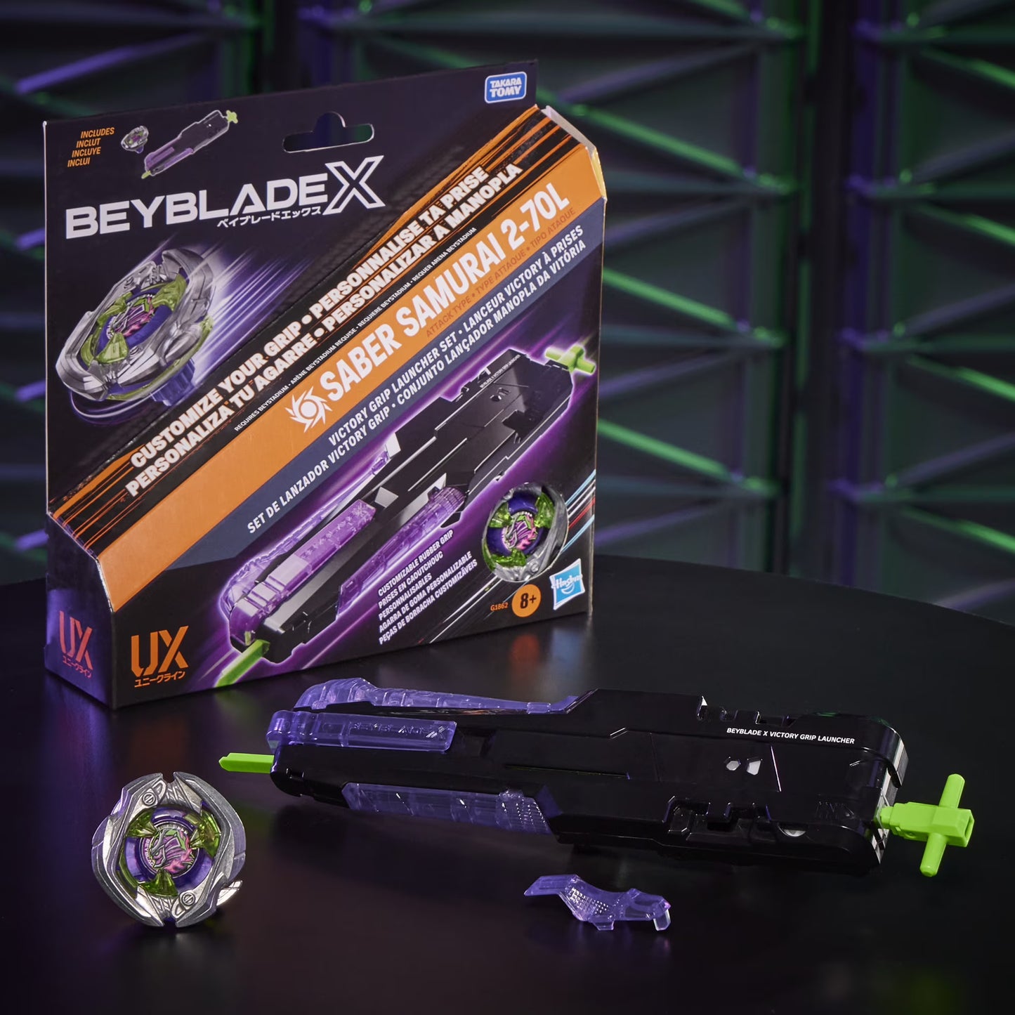 Beyblade X Victory Grip Right-Spin Launcher Set | Right-Spinning Top Toy