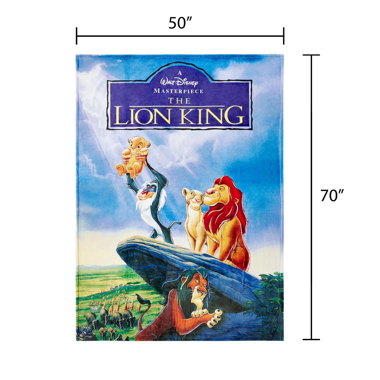 Disney Classic | VHS Boxed Silk Touch Throw, 50" x 70" | The Lion King