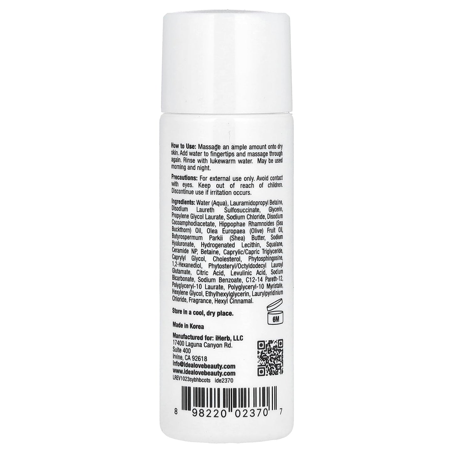 Idealove Serves You Bright Hydrating Bubble Cleansing Oil, Trial Size, 1 fl oz (30 ml)
