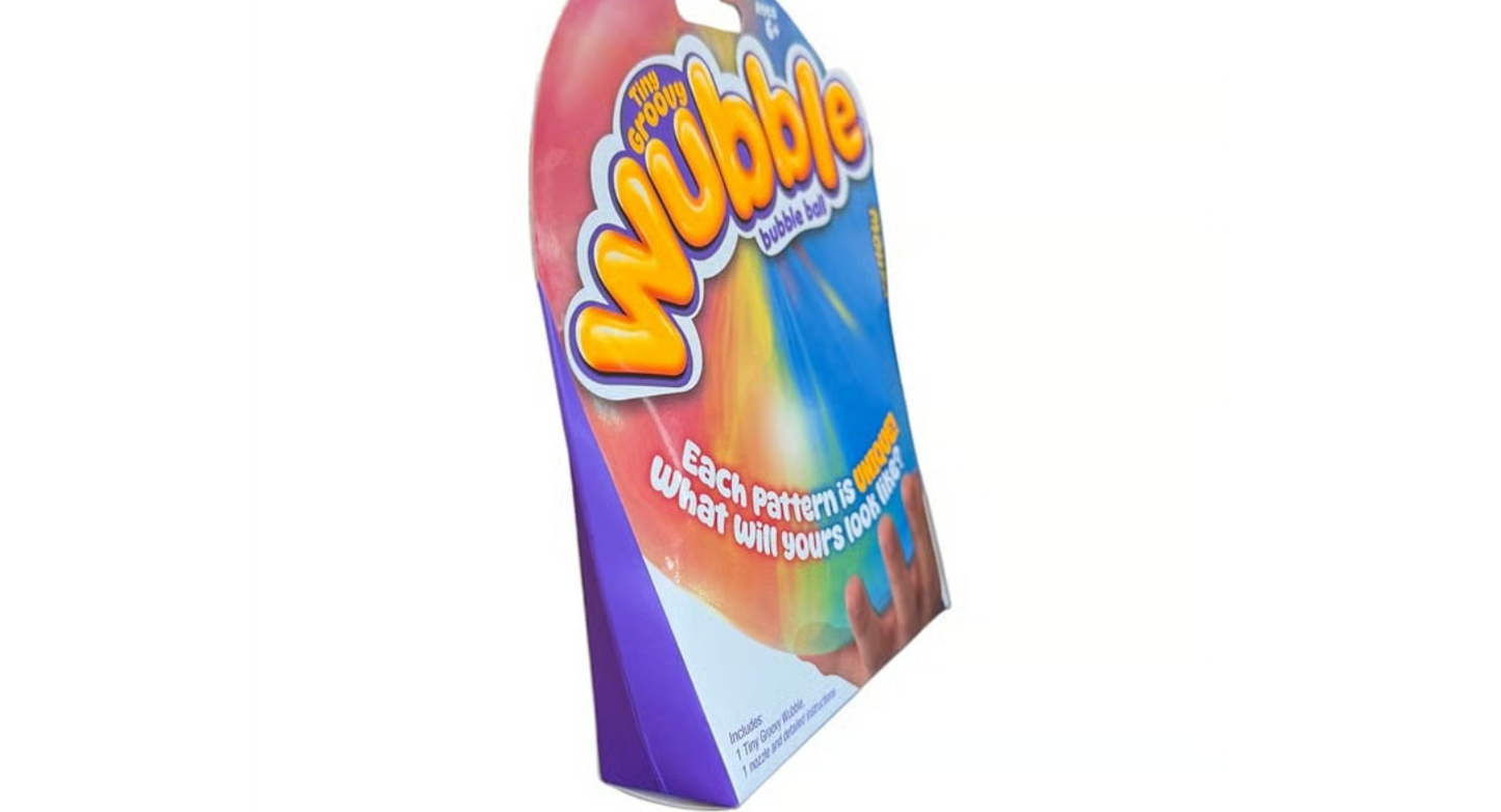 Tiny Wubble Bubble Ball – Groovy (Red, Blue & Yellow)