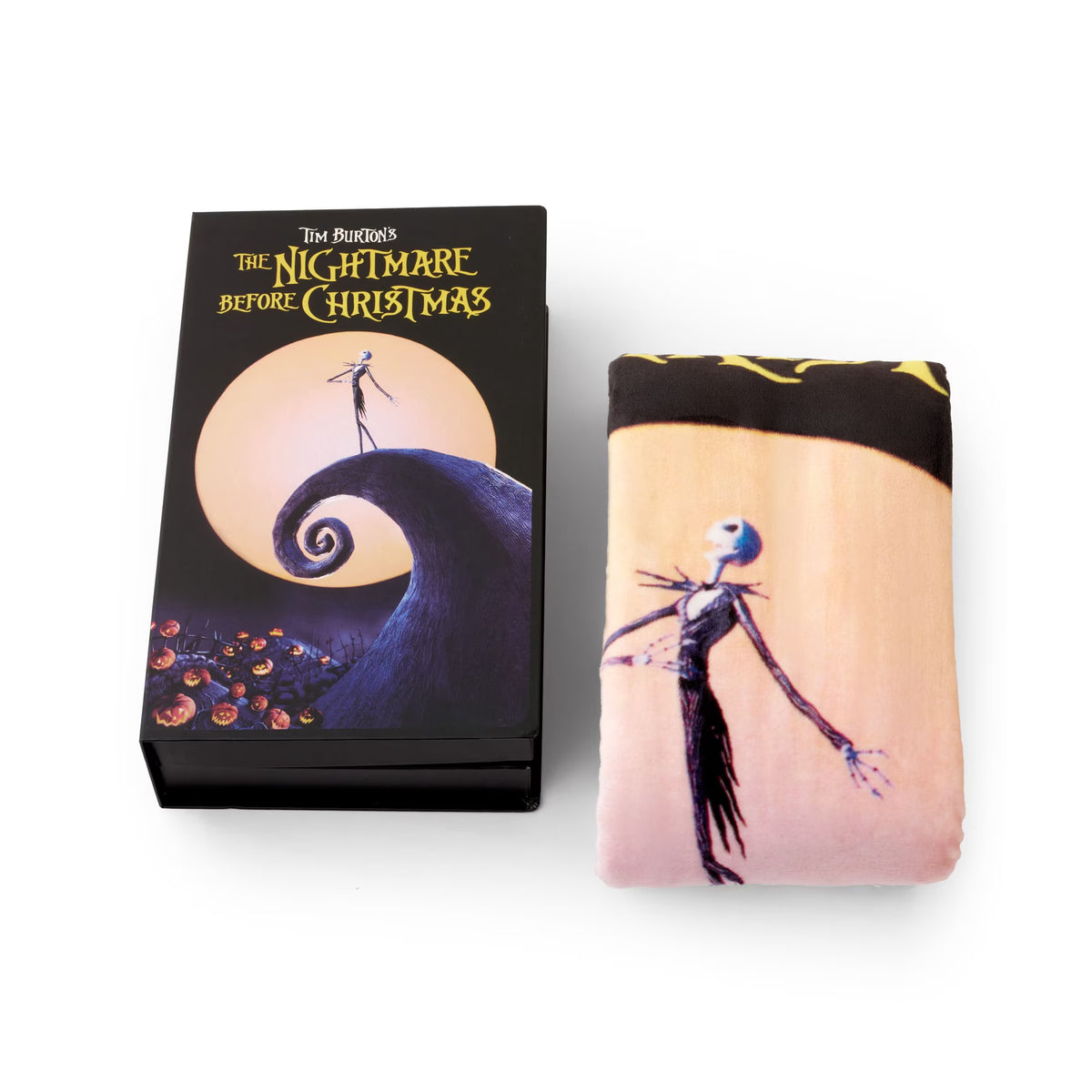Disney Classic | VHS Boxed Silk Touch Throw, 50" x 70" | The Nightmare Before Christmas