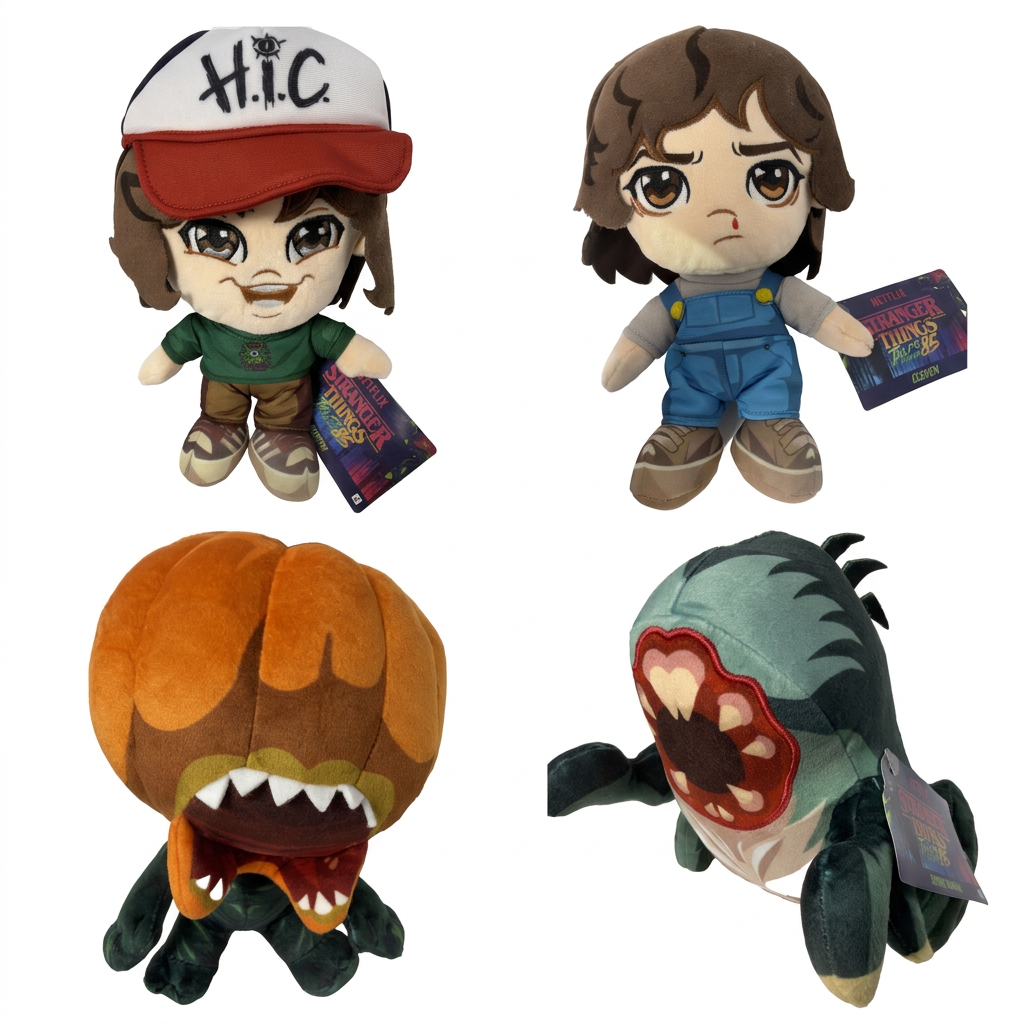 Four-piece Stranger Things plush listing image