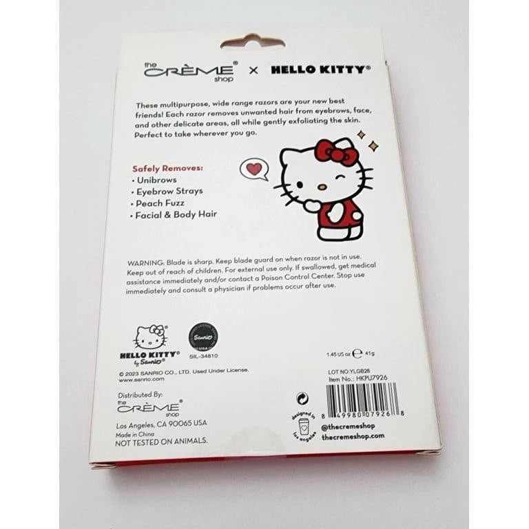 The Crème Shop Hello Kitty Prepped Up Red Dermaplane & Sculpt Razors