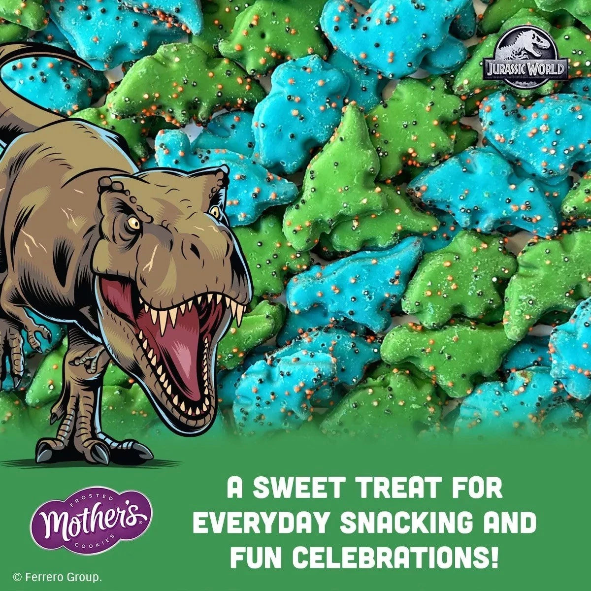 Mothers Dynamite Dinosaurs Chocolatey Cookies 9 oz per bag (2 Pack)