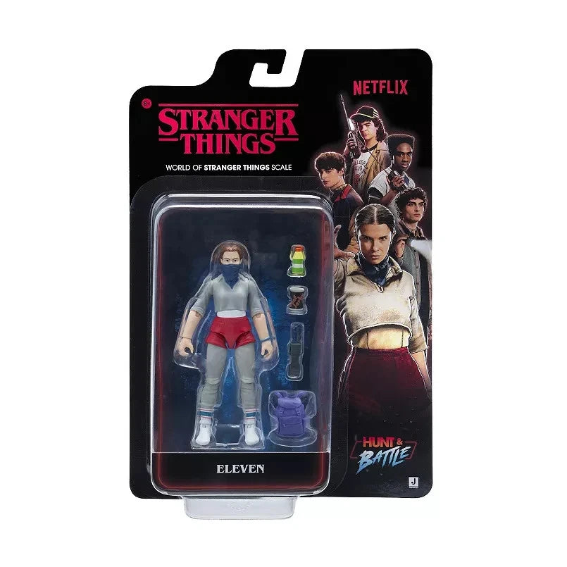 Jazwares Stranger Things Eleven Action Figure - Netflix Season 5 Official 4 Inch Collectible