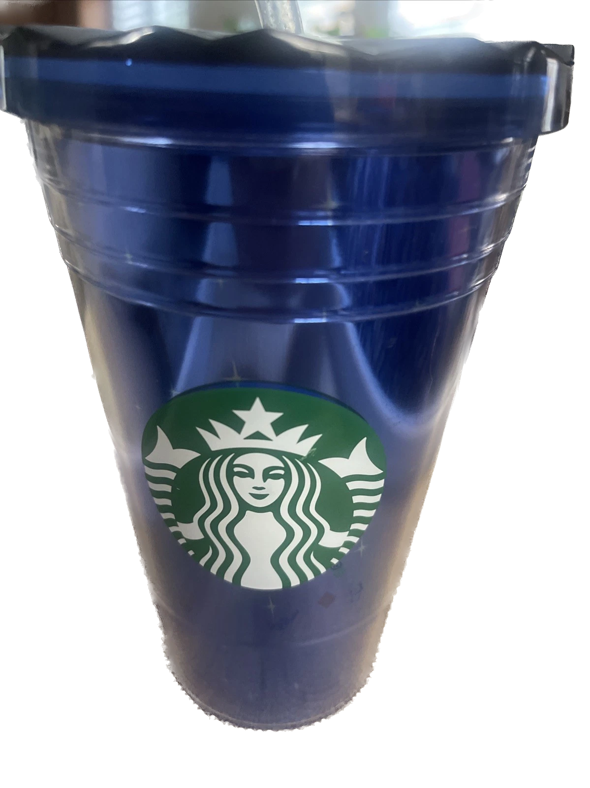 Starbucks Disney 60th Anniversary Diamond Cold Tumbler 16oz Grande Blue Castle