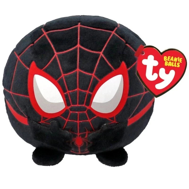 TY Puffies Beanie Balls Plush | Miles Morales Marvel Spider-Man Collectible | 3 Inch