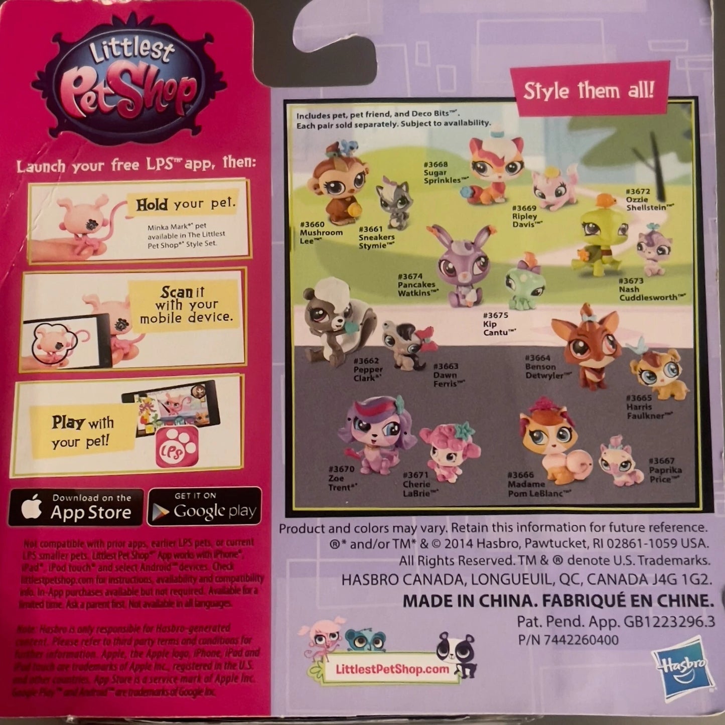 Littlest Pet Shop Pawsabilities Sugar Sprinkles Cat & Ripley Davis Kitty NEW