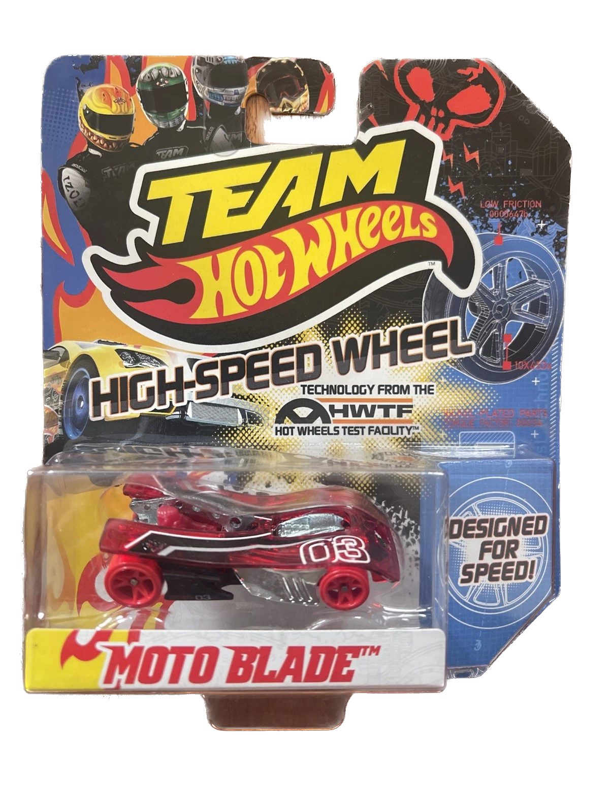 2011 Hot Wheels Team HW High-Speed Wheel Moto Blade : Red 1:64