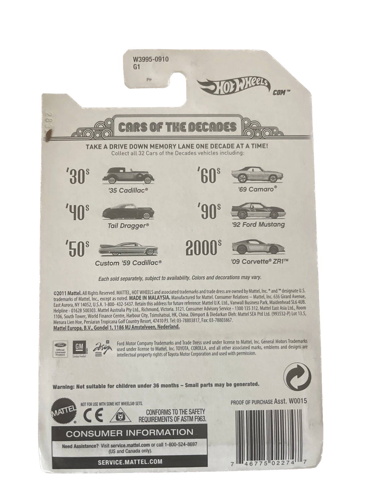 2011 Hot Wheels - Cars of the Decades 50s Green Custom 59 Cadillac