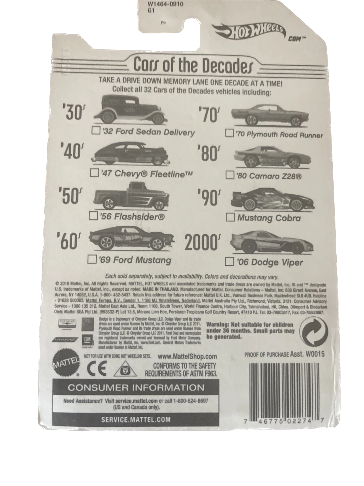 2010 Hot Wheels CARS OF DECADES 30s #3/32