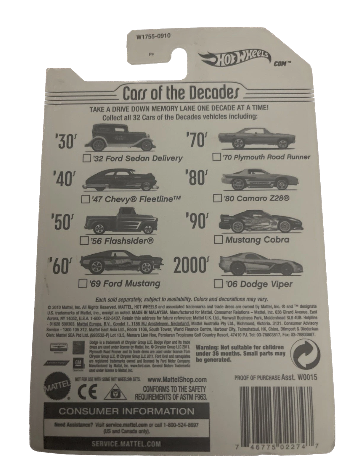 2011 Hot Wheels Cars of the Decades The 40’s #8 Purple Passion