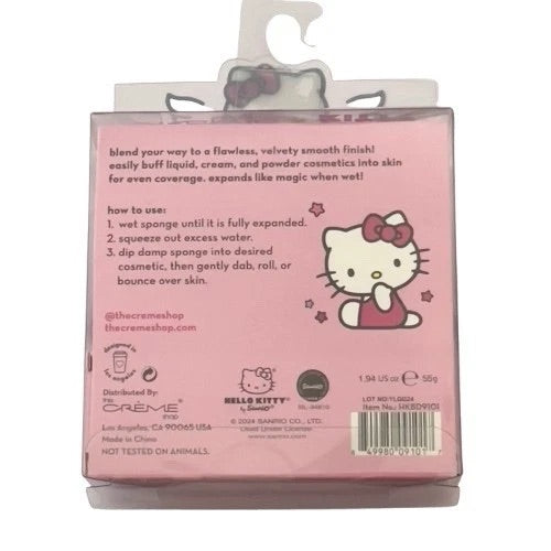Limited Edition-Hello Kitty Premium Plush Blender Duo Makeup Sponges Latex-Free