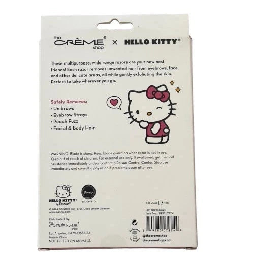 The Crème Shop - Hello Kitty - Dermaplane & Sculpt Razors - Set of 3