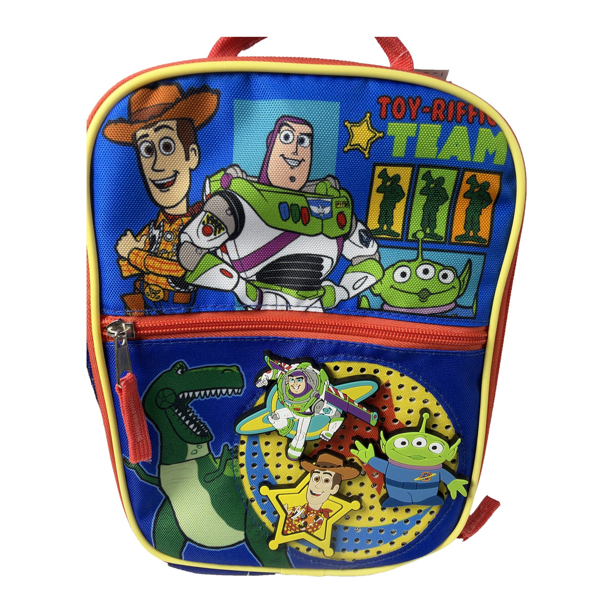 Disney Pixar | Toy Story Toy-Riffic Team Kids Lunch Bag | 3 Snap-On Charms Buzz Woody Alien
