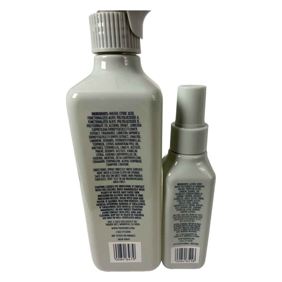 Trader Joe's | Neroli Blossom 2-Piece Set | 16 fl oz Multi-Purpose Cleaner + 4 fl oz Room Spritz