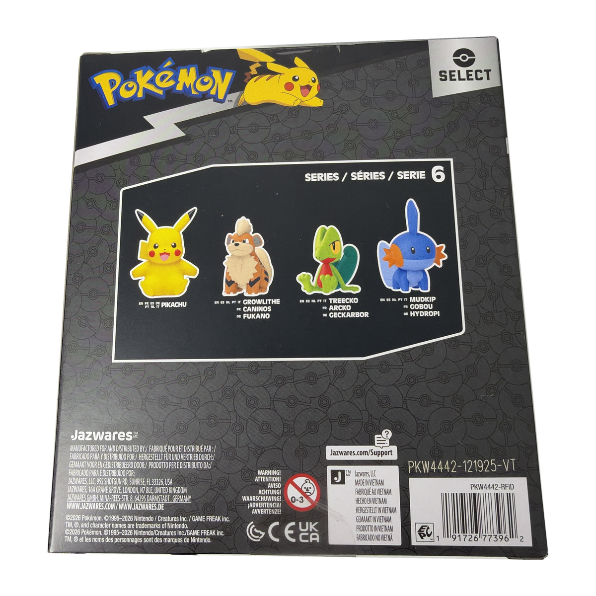 Jazwares | Pokémon Select Series 6 | Mudkip Vinyl Figure