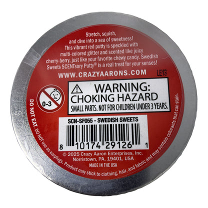 Crazy Aaron's SCENTsory Putty Swedish Sweets Cherry Berry 0.7 oz Tin