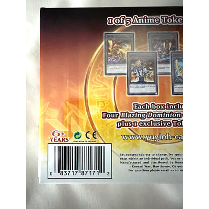 Konami | Yu-Gi-Oh! Blazing Dominion Box | 4 Packs + Exclusive Token | 1st Edition