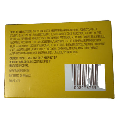 Trader Joe's | Honey Hydration Face Mask | Niacinamide, Sea Buckthorn & Ceramides | 2.6 oz